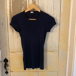 Navy Blue Splendid cap sleeve tee